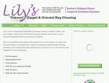 Tablet Screenshot of bostongreencarpetcleaning.com